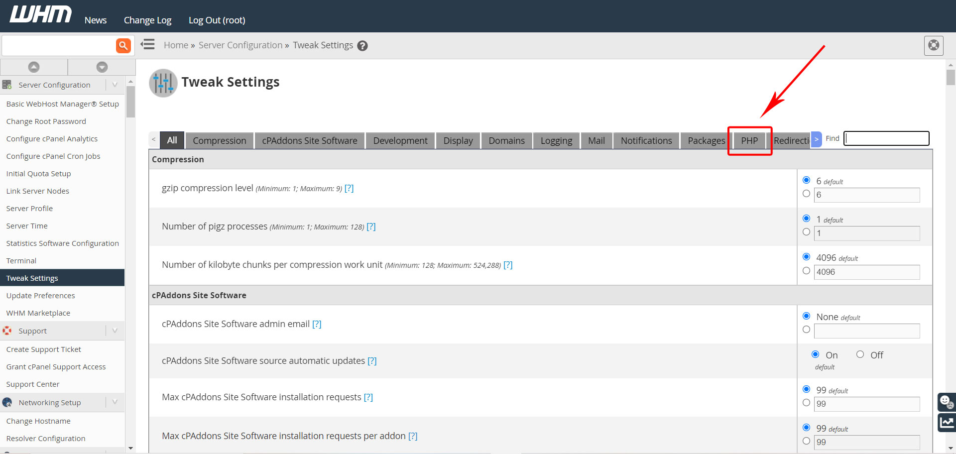 whm-server-configuration-tweak-settings-php
