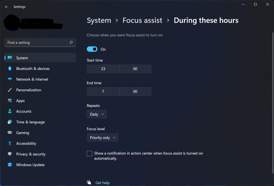 How to use Focus Assist on Windows 11