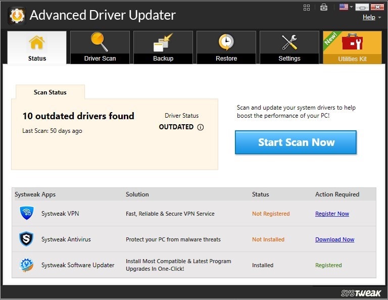 Advanced Driver Updater.Imgae