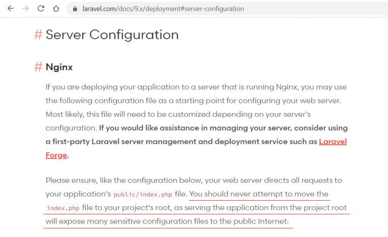 How To Deploy Laravel Project On Root Directory Without /public In ...