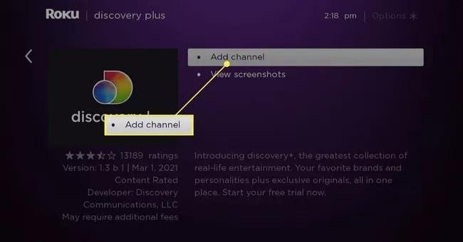 Add Channel Image on Roku