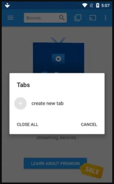 Create New Tab Window