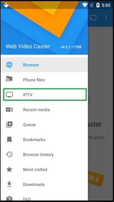 IPTV tab Image