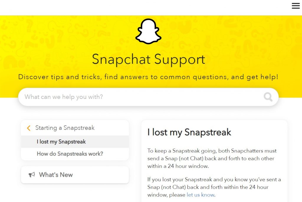 Snap Streak Lost? How to get it back?