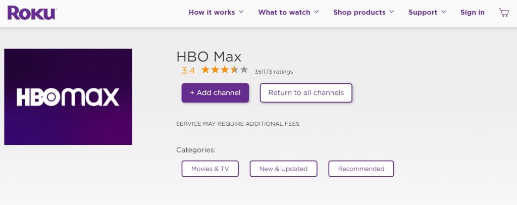 HBO MAX on Roku Image